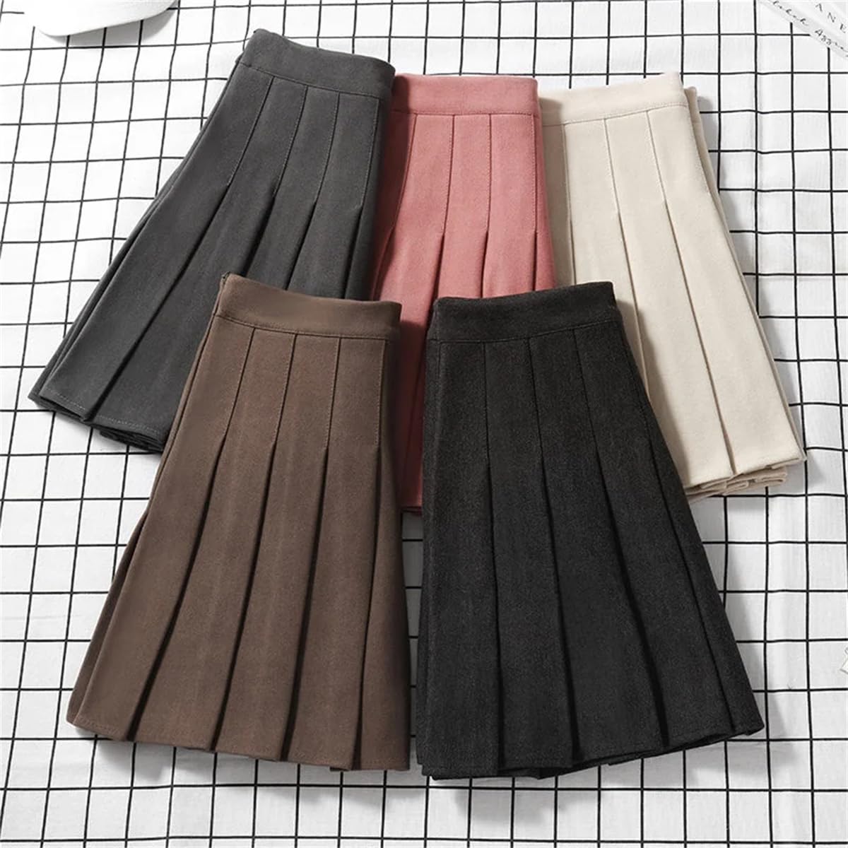 Gonne da Donna con Pantaloncini Mini Gonna A Pieghe A Trapezio