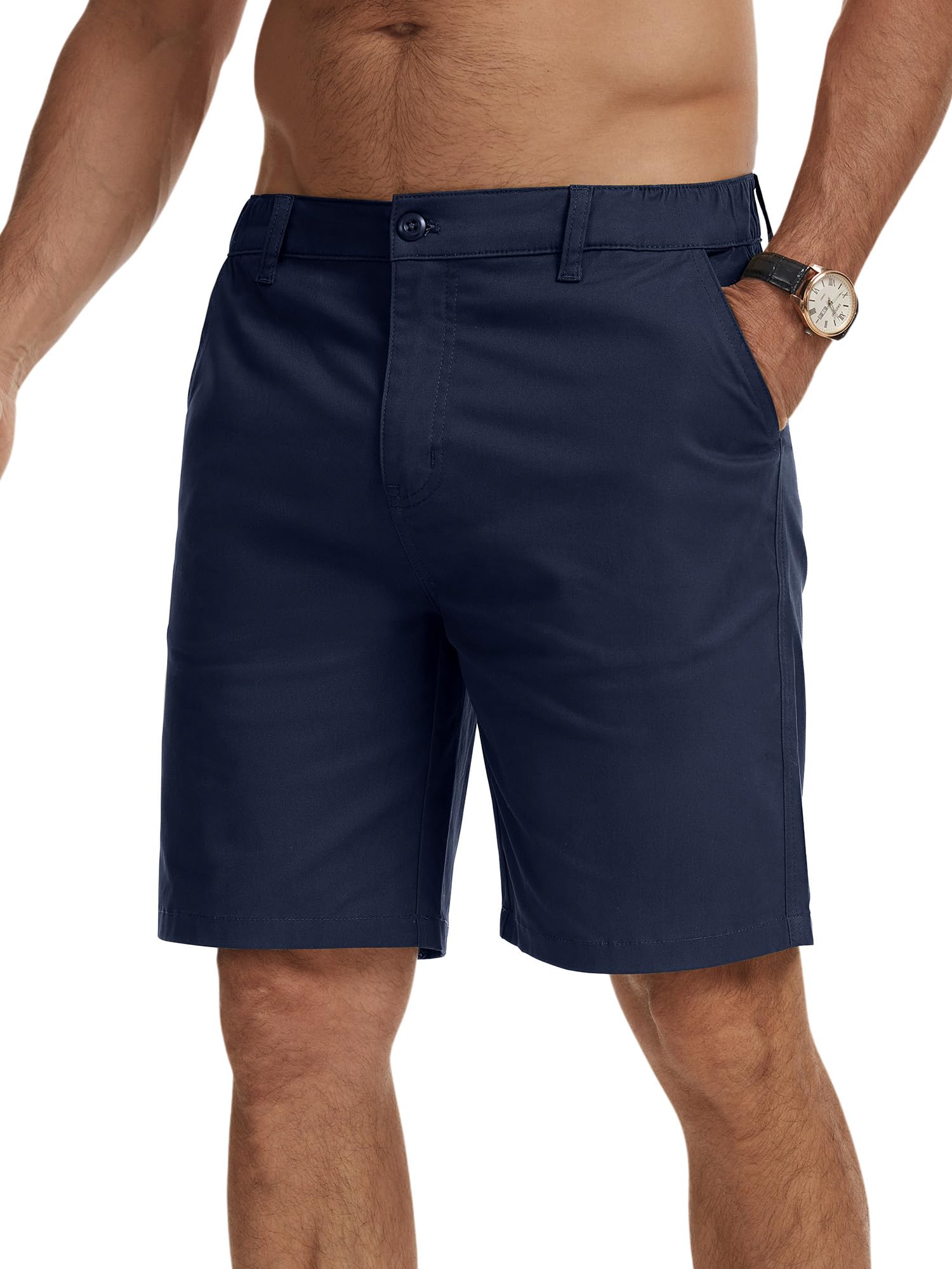 StylSense Kurze Hosen Herren Sommer Leichte Baumwolle Bermuda Cargo Chino Shorts Herren Freizeithose Kurz mit Taschen