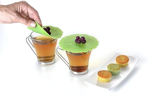 Miniatura 11 de Charles Viancin - Juego de 2 fundas de silicona para bebidas de uva de 4 pulgadas - Sellado hermético en cualquier vaso de borde liso, mantiene las