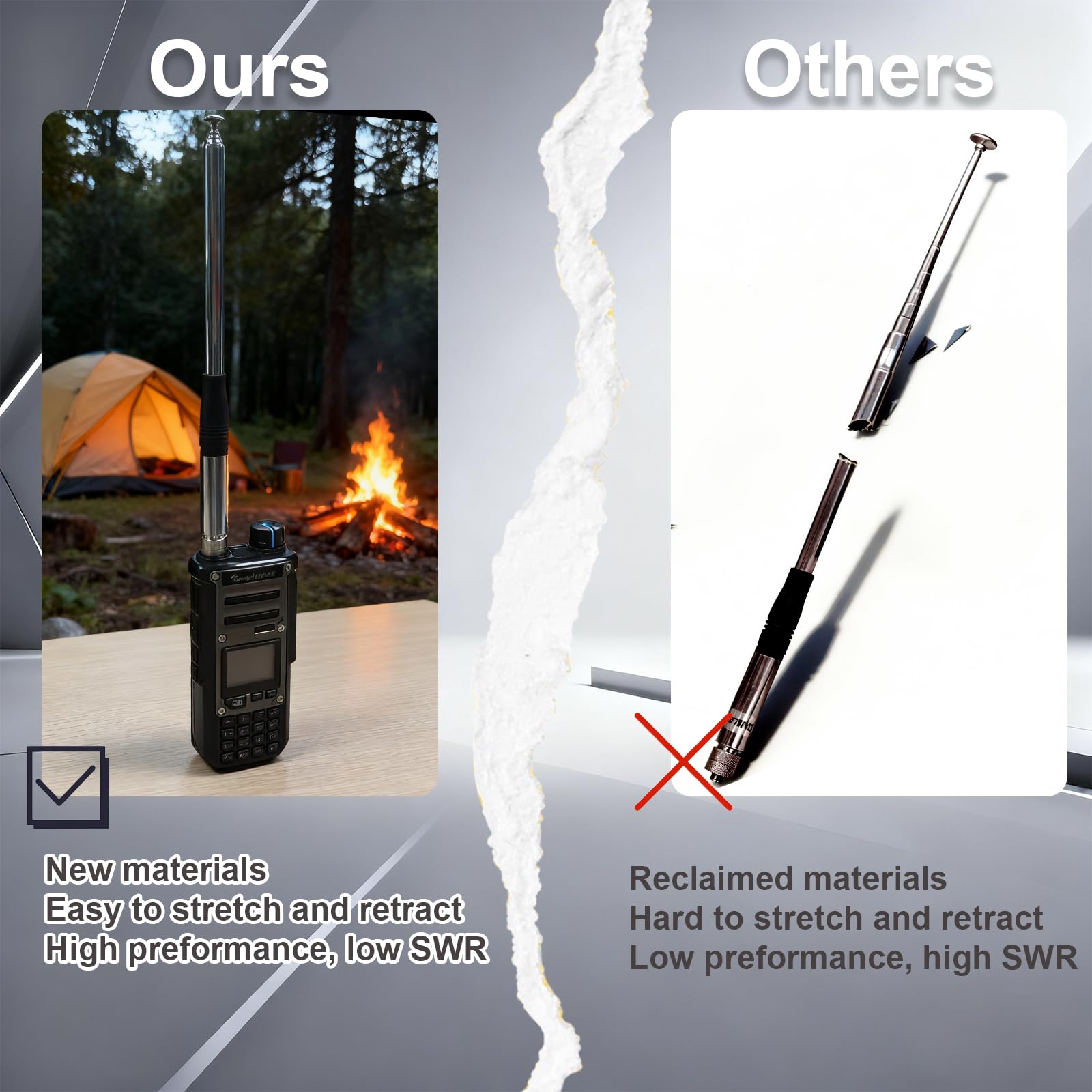 Amazon.com: HYSHIKRA Quansheng Telescopic 27Mhz CB Antenna