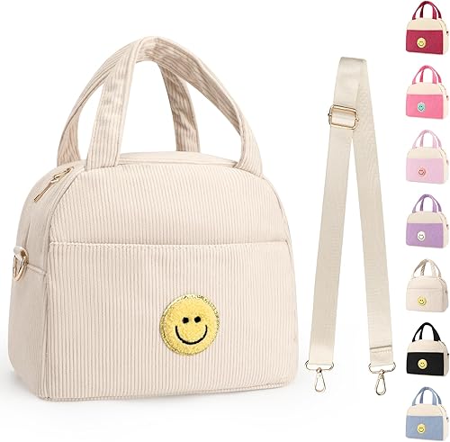 Miniatura 13 de Lonchera infantil para adolescentes, niñas, niños, de regreso a la escuela, bonita lonchera preparada con correa ajustable para el hombro, loncheras