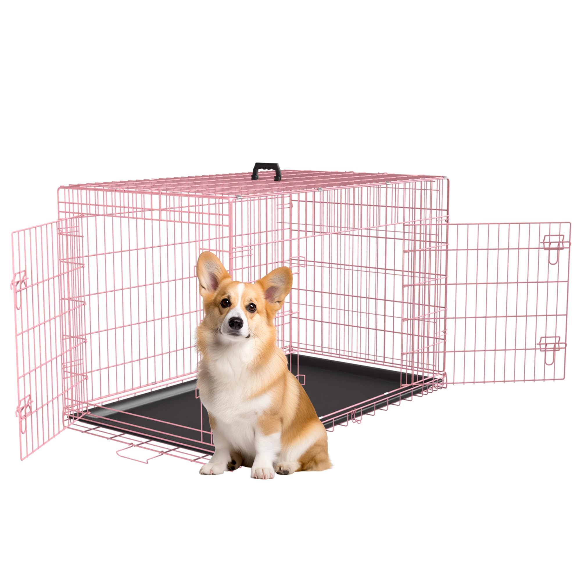 FDW 30 Inch Dog Crate Pink