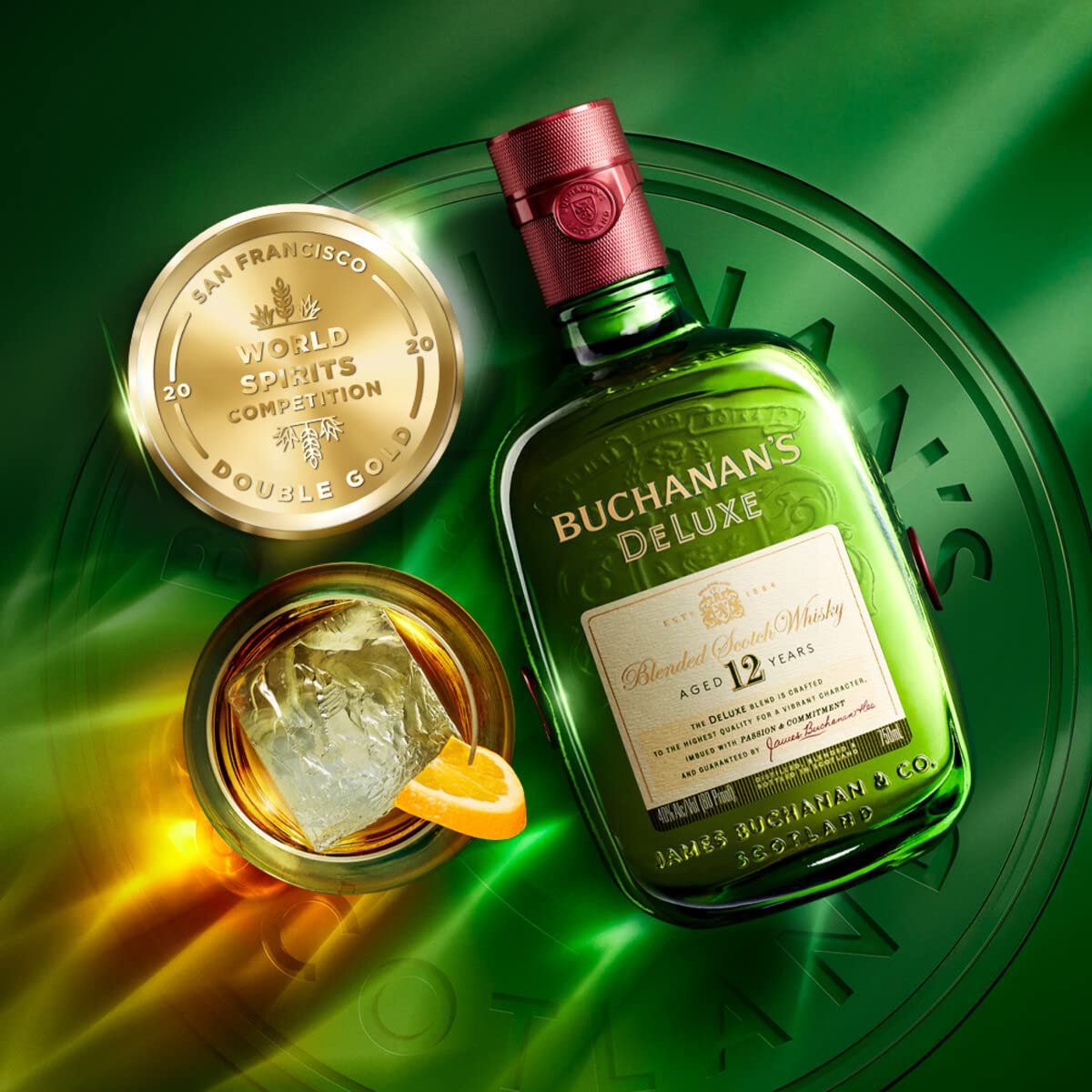 Buchanan's Deluxe Whisky Escocés Blended 12 años 1000 ml