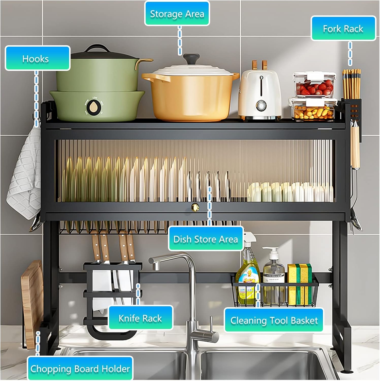 3段 ミニラック シンク下収納 ラック 収納棚 シンク下収納 ラック ミニ