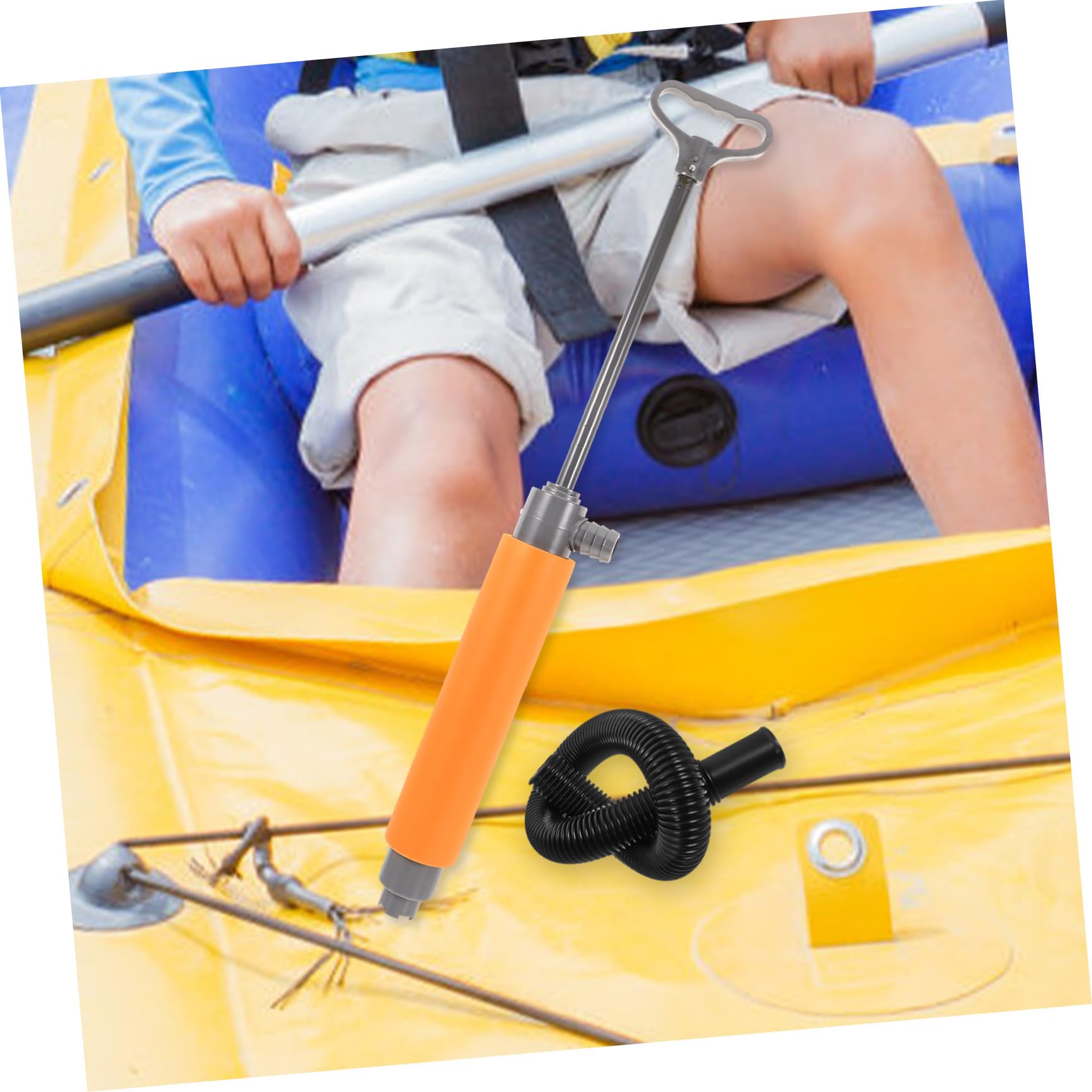Handbilgepumpe für Kajak Effektive Manuelle Bilgenwasserpumpe mit Ergonomischem Griff und Kunststoff Eva Material zum Schnellen Wasserablauf im Kajakhatch