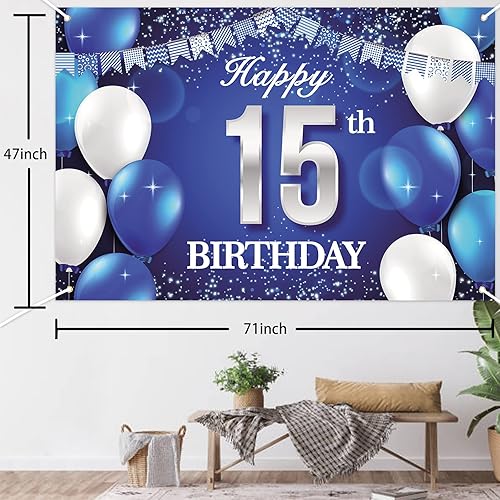 Miniatura 2 de Pancarta de cumpleaños B-Bluebn-15