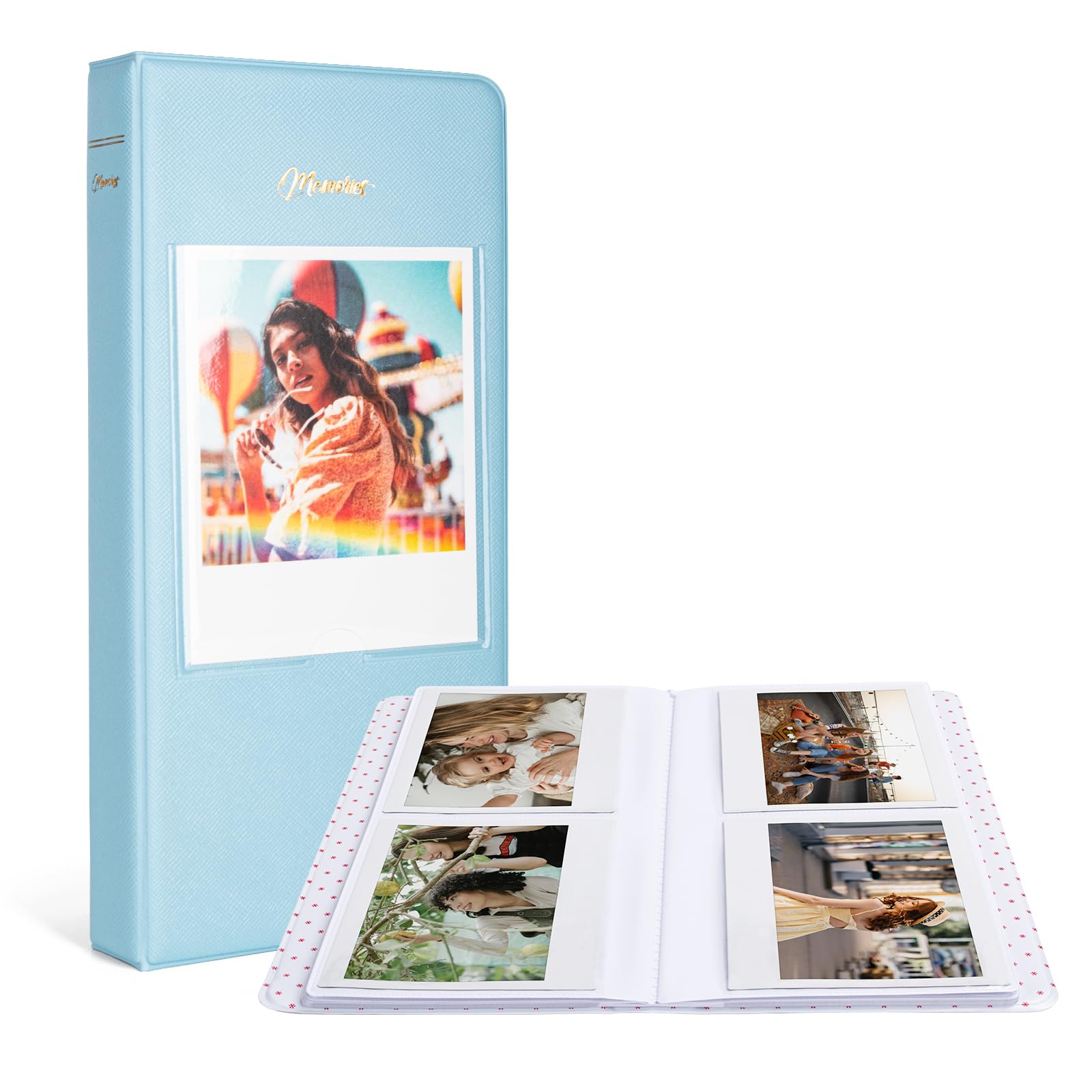MUZIRI KINOKOO 64 Pockets Photo Album for Fuji Instax Wide 210/300/Wide 400/WIDE EVO/Link WIDE Camera,5-inch Films