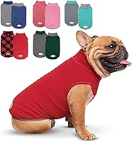 Vista 15 de cyeollo Paquete de 2 suéteres de forro polar para perro, sudadera elástica con rayas reflectantes, ropa para mascotas, suéteres ligeros para perros