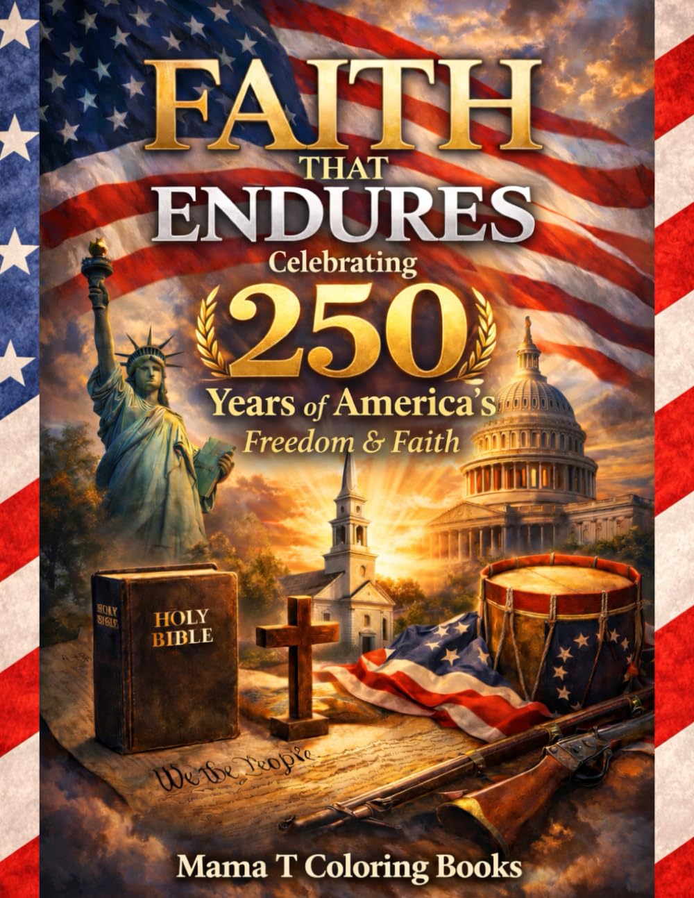 Faith That Endures : Celebrating 250 Years of America’s Freedom & Faith: A Christian Scripture Coloring Book for Celebrating America’s 250th ... faith, freedom, and enduring values.)