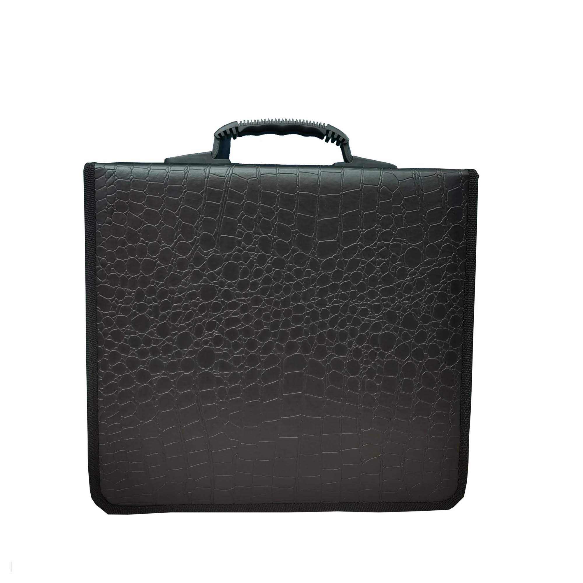 Funda para DVD Estuche for CD con Capacidad for 400 Discos, diseño de cocodrilo portátil, Bolsa Almacenamiento for DVD for Coche, a Prueba Polvo, Organizador doméstico Biblioteca Hogar