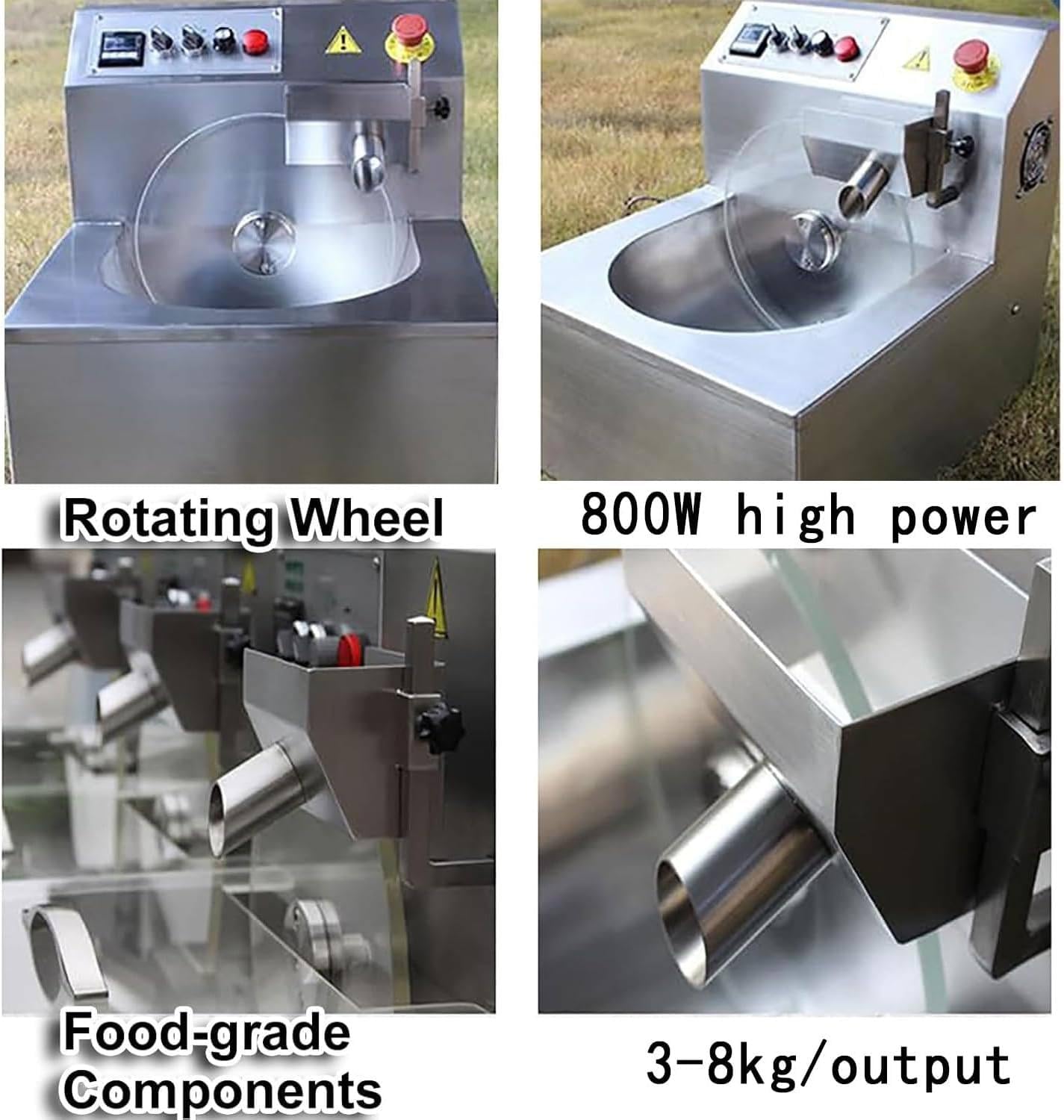 Olla para Calentar Chocolate de 800 W, MáQuina de Templado y Derretido de Chocolate con CalefaccióN EléCtrica, 5-10 Kg/H, para Derretir Chocolate, Caldera Aluminio para Dulces Chocolate