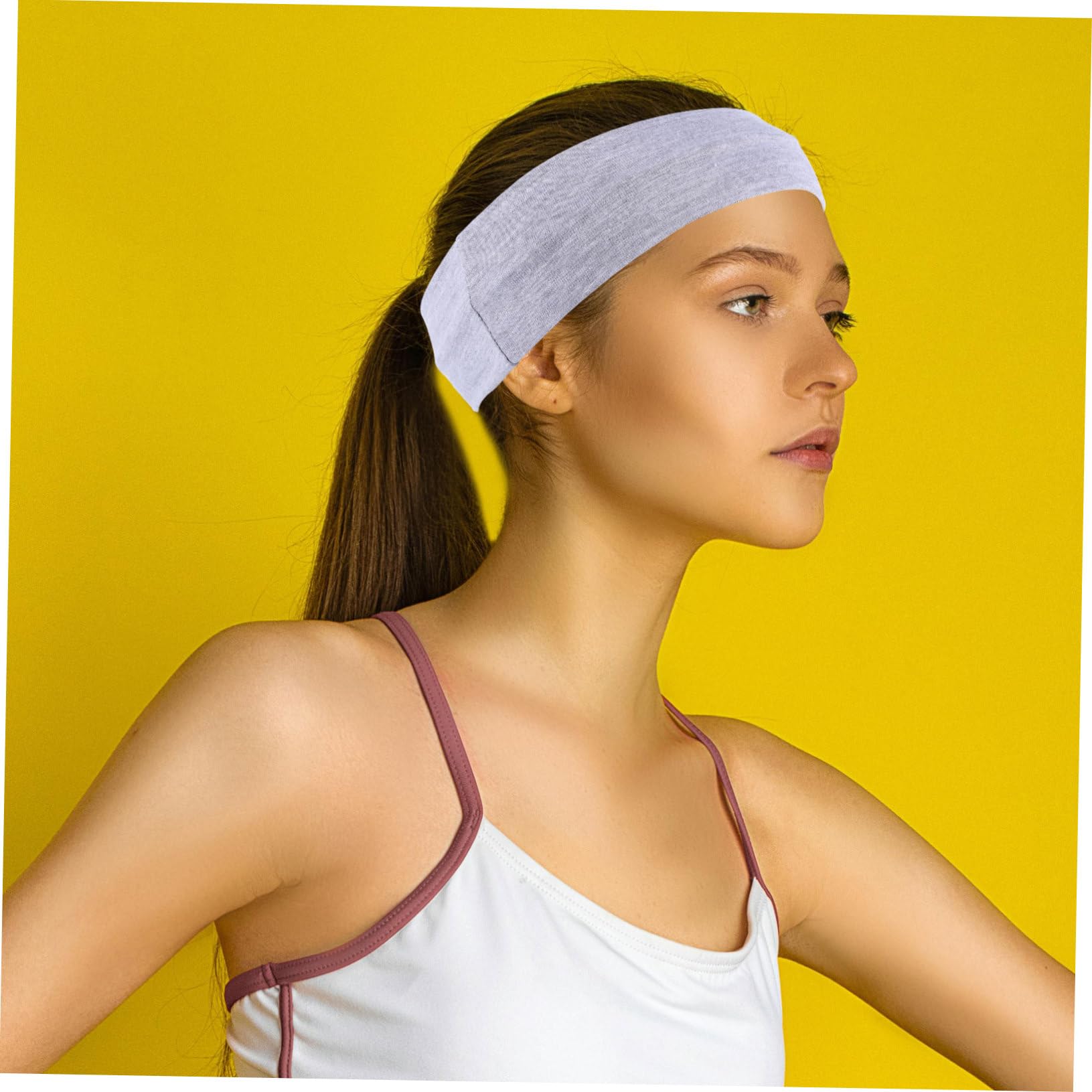 Fasce Elastiche Sportive per Donna 16 Pezzi in Poliestere | Spandex, Tinta Unita, Fascia Larga Riutilizzabile, Adatte ad Attività Fitness e Sport