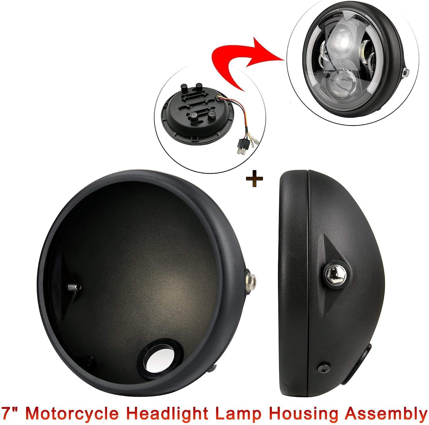 Base Moto 7 Pollici Retro LED Shell Modificato