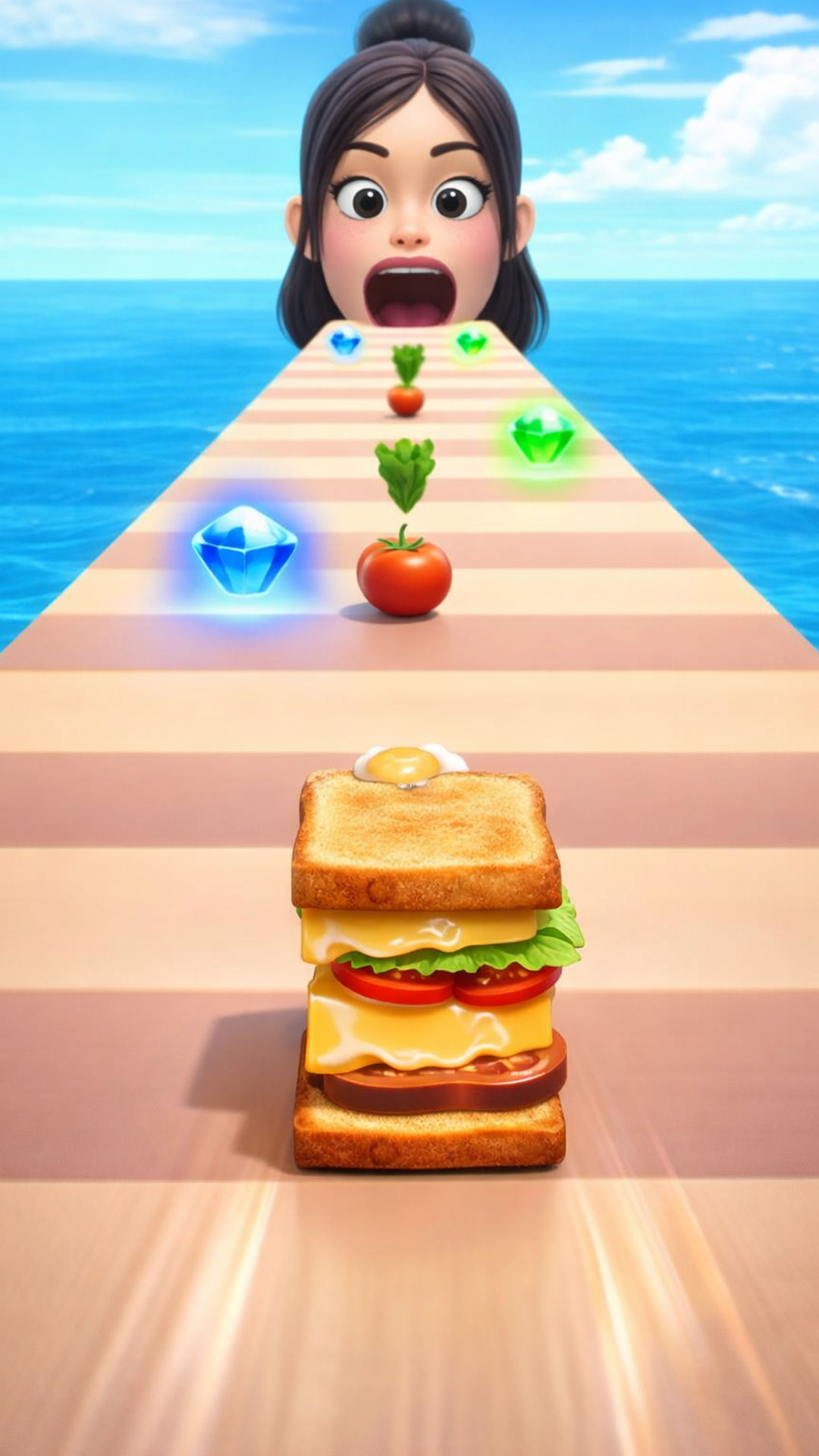 Idle Sandwich Fast Food Eat Runner Master Games 3D: Spicy Food ...