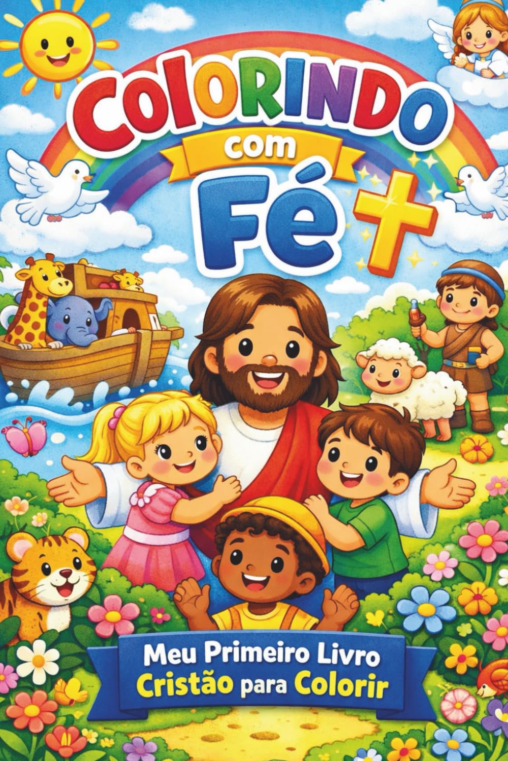 Colorindo com Fé: Aventuras Bíblicas para Colorir
