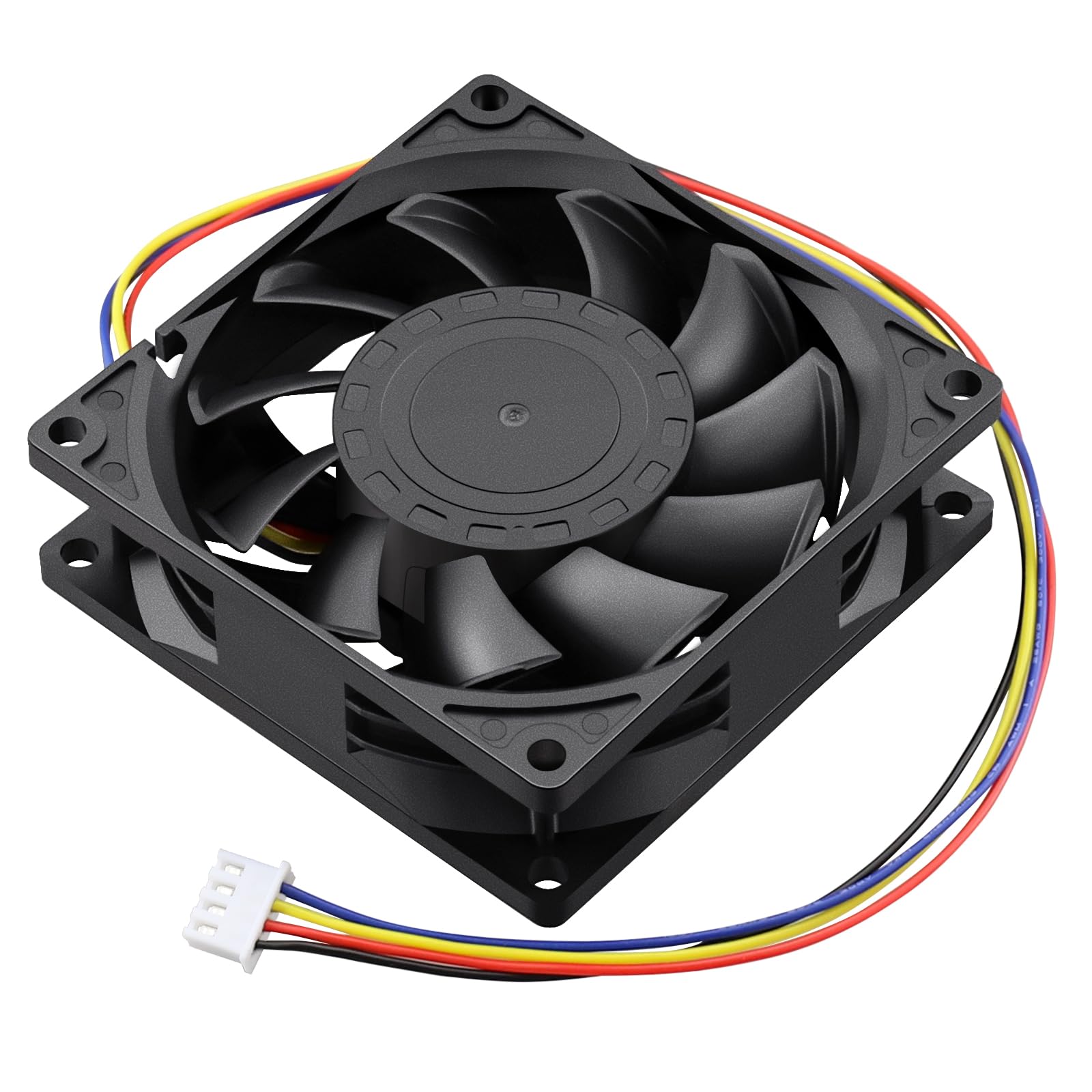 GDSTIME 小型 CPUファンコンピューターケースファン、80 mm x 25 mm 12VDC、4ピン PWM、スピードコントロール機能 長寿命