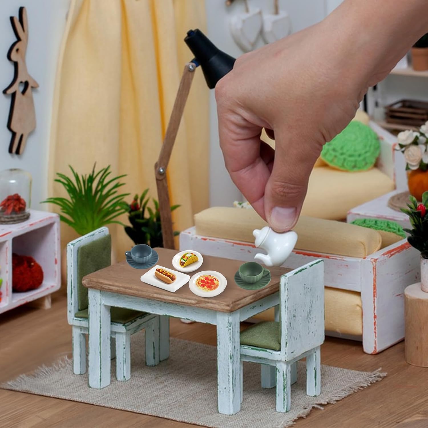 Mini 3D Coffee Cup Shape Resin Silicone Molds for DIY Fairy Garden Decor