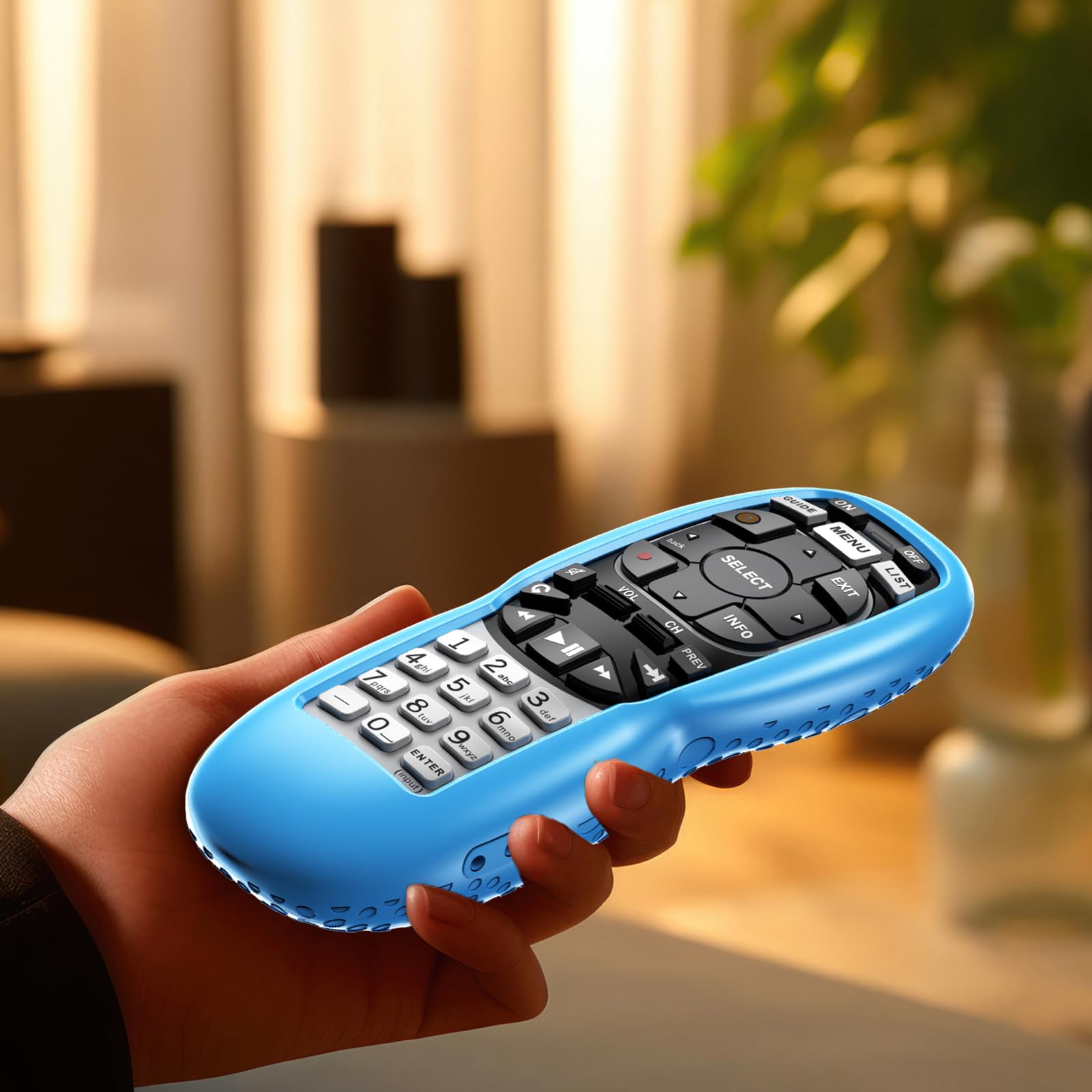 Paquete de 3 fundas para control remoto DirecTV RC73, RC70, RC70H, RC71, RC71H, RC72, RC73B, color morado, azul y rojo