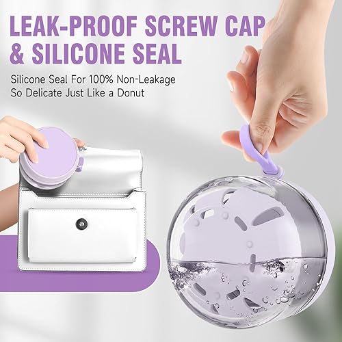 Miniatura 3 de Caja de baño para dentaduras postizas, kit de taza de dentadura a prueba de fugas, estuche de retención portátil para viajes, cuidado de limpieza de