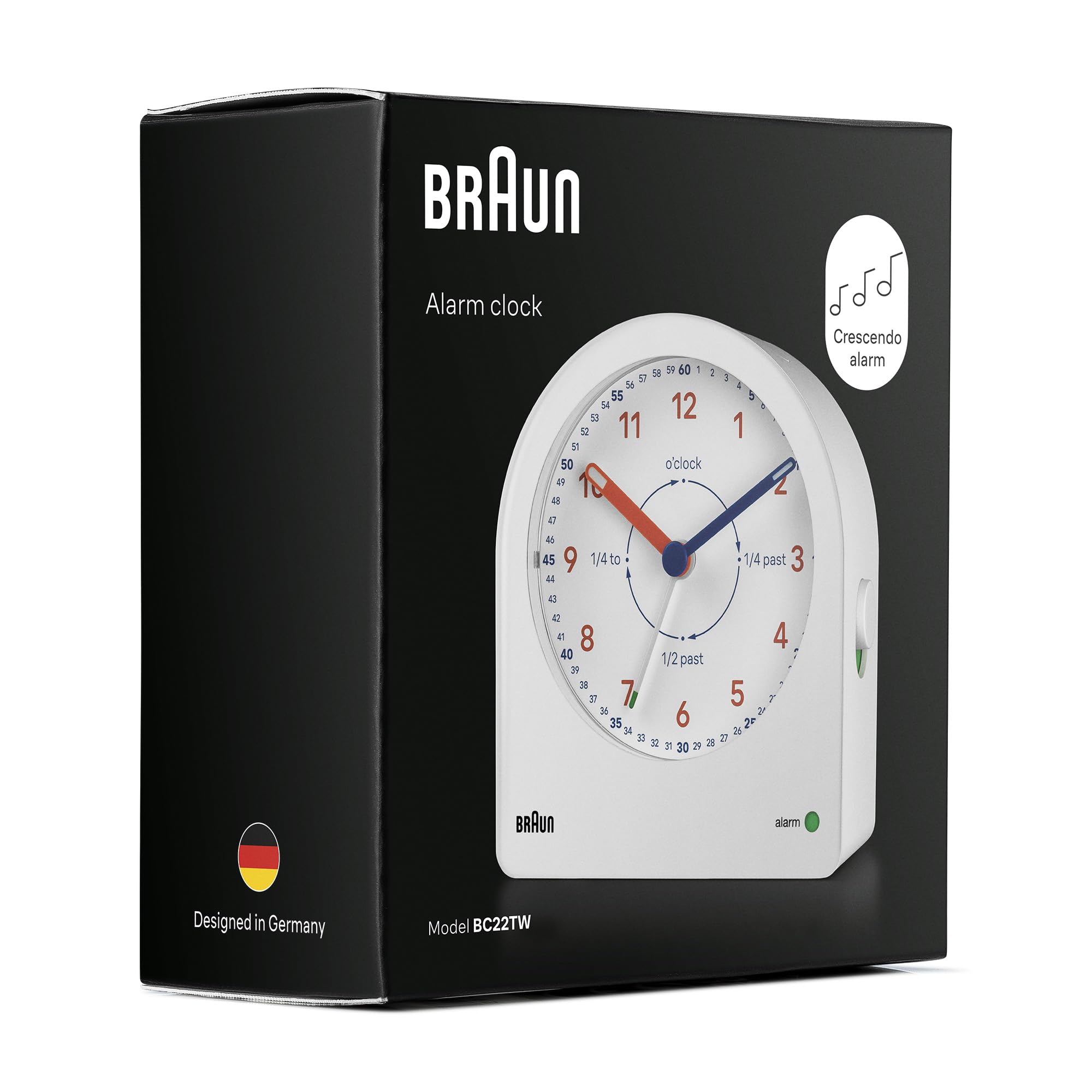 Braun BNC001WH - Sveglia classica con volume in crescendo, colore