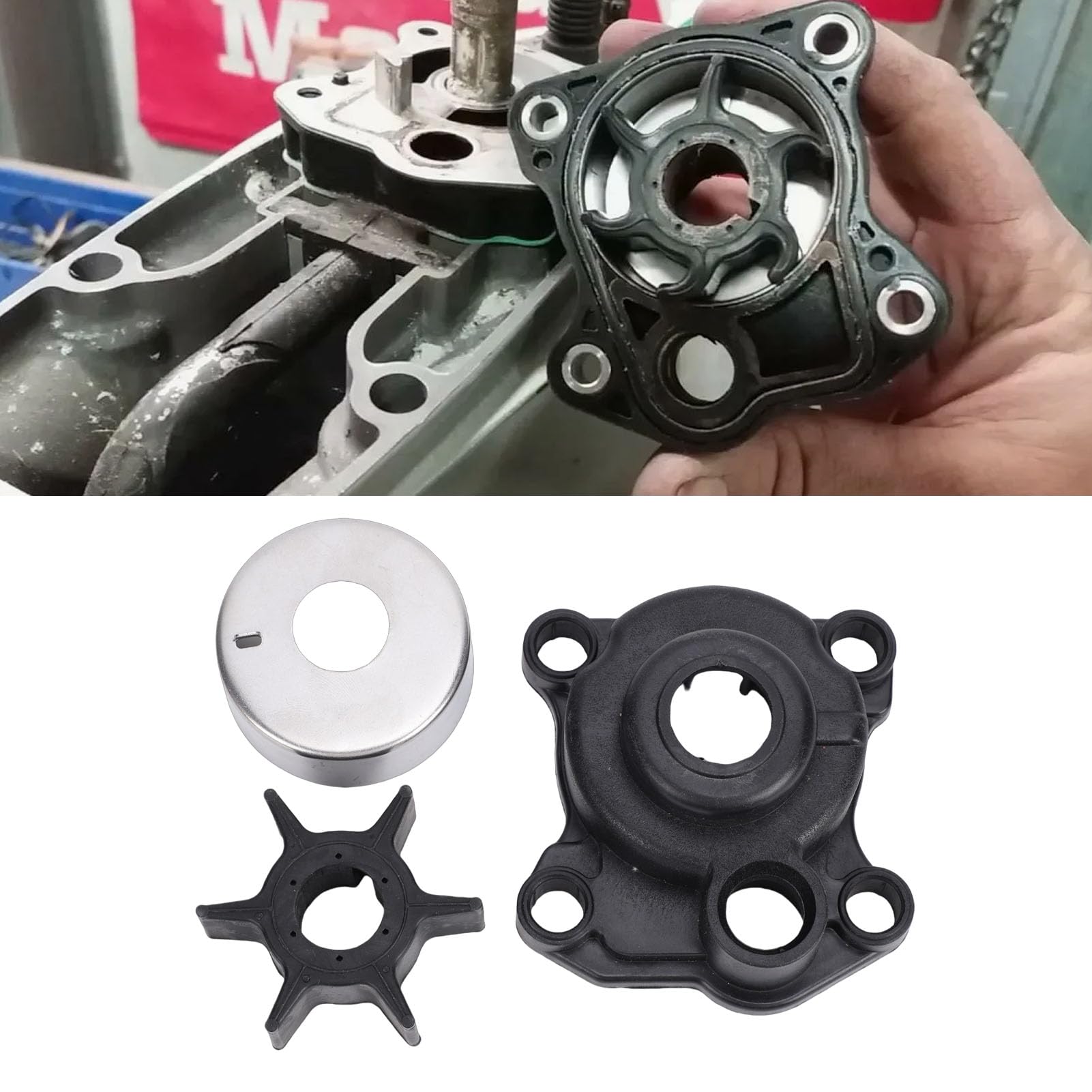 Kit de reparación del impulsor de la bomba de agua para motores fuera de borda DriKou — Repuesto 06193 ZV5 020 para modelos BF40A, BF50A, BF40D y BF50D (40 y 50 caballos de fuerza)