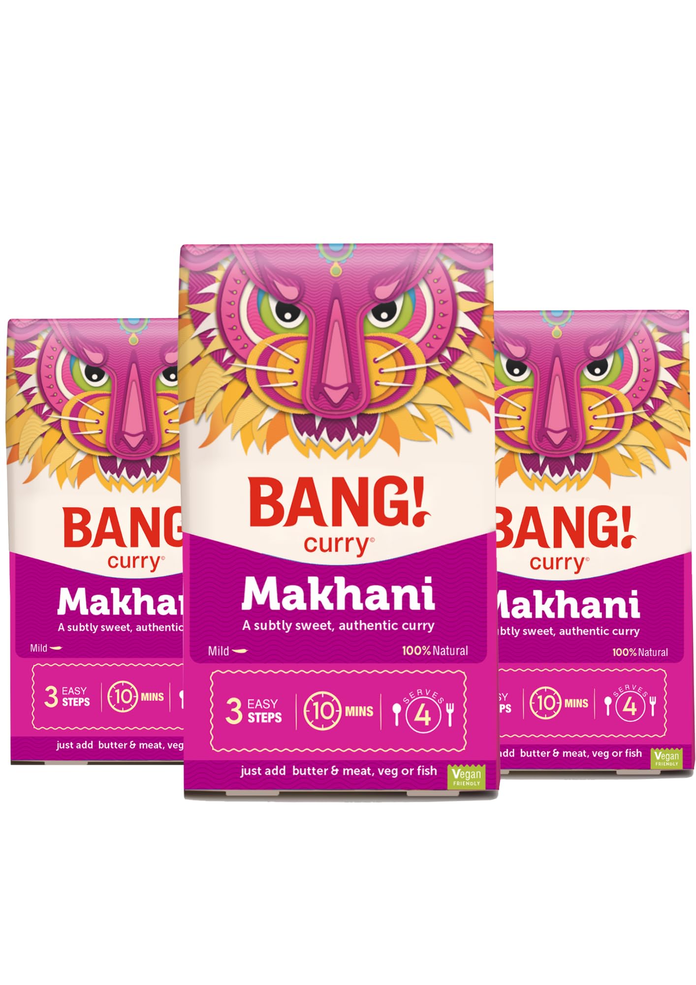 Sponsored Ad – Makhani Curry Sauce Kit | Authentic Easy to use | Mild restaurant style curry powder | Ready in 10 min | 100% natural, Vegan Friendly and Gluten free | 3 Pack | BANG! Curry