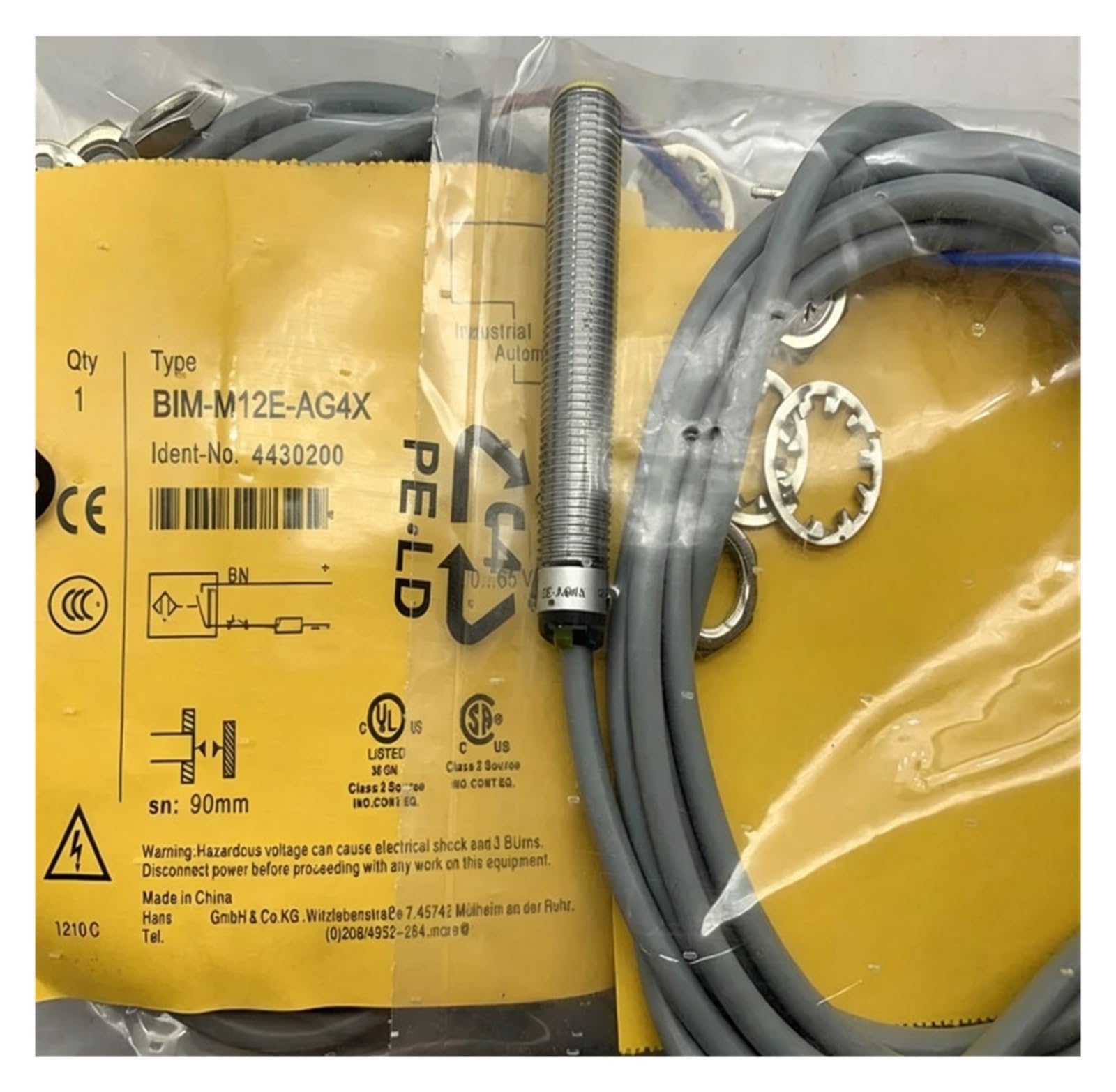 Capteur BIM-M12E-AG4X-H1144 résistant pour résoudre les pannes de vérin
