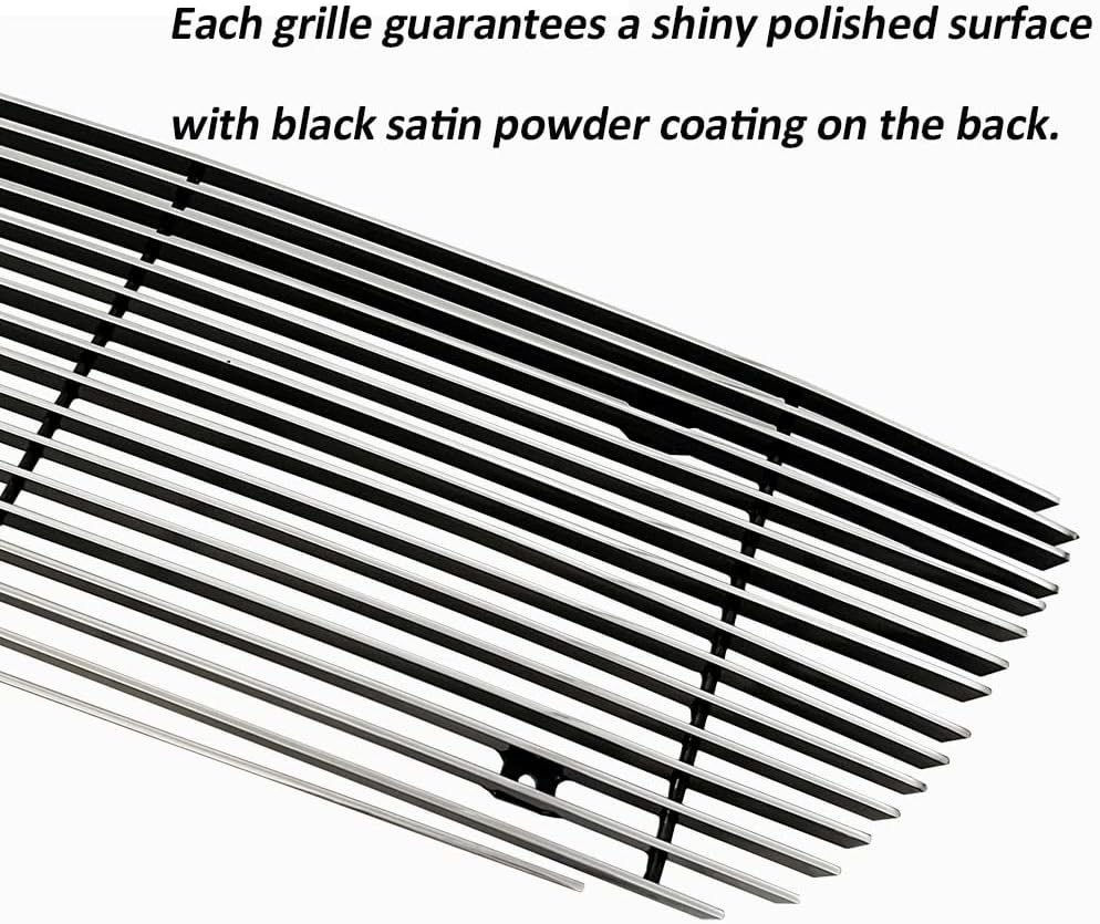 Front Grille Inserts for 1999-03 Ford F150/Lightning/Harley Davidson Billet Grille Chrome Grill Insert 2000 2001 2002 Main Upper