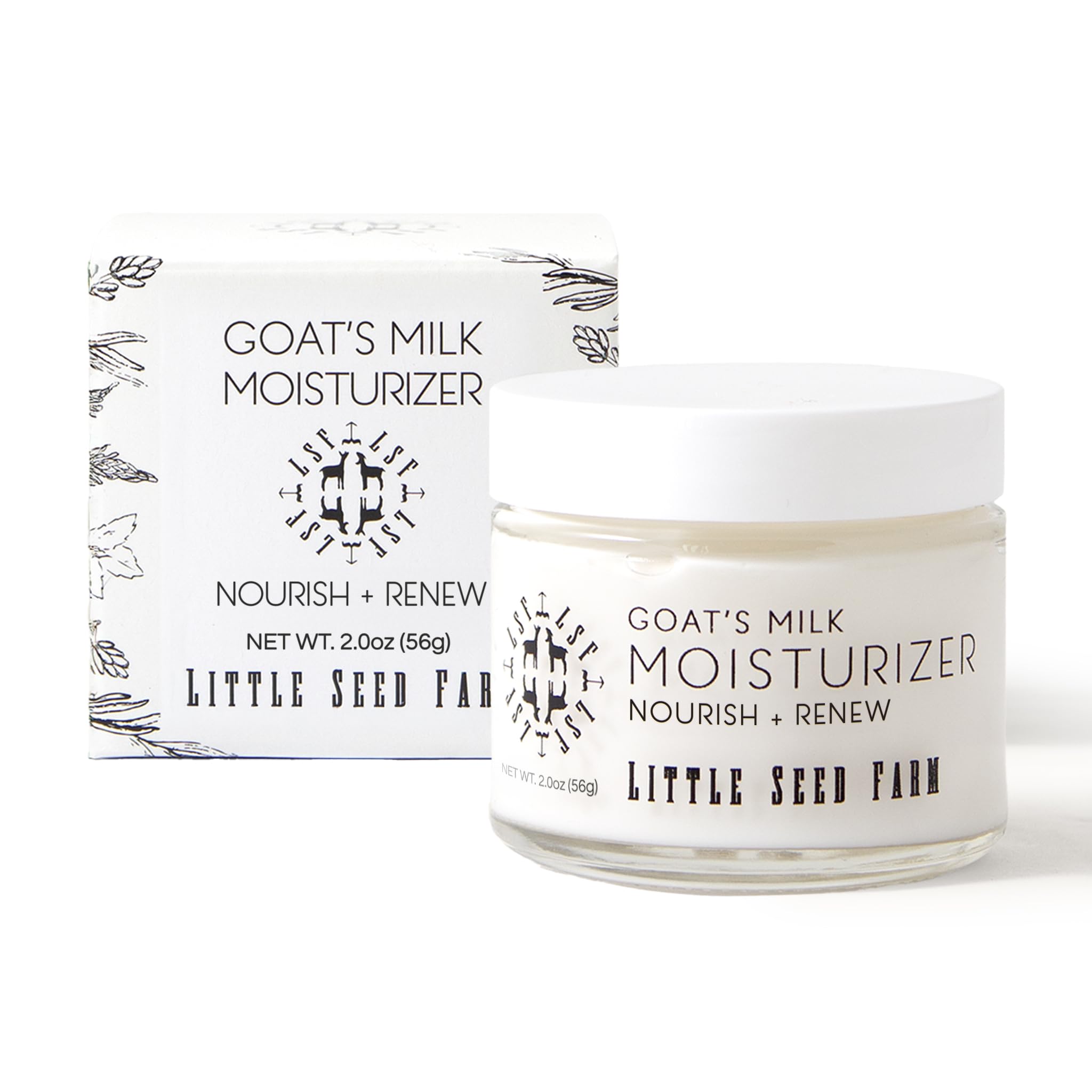 Little Seed Farm Goat's Milk Face Moisturizer - All Natural, Organic Moisturizer Face Cream - 2.0 Ounce