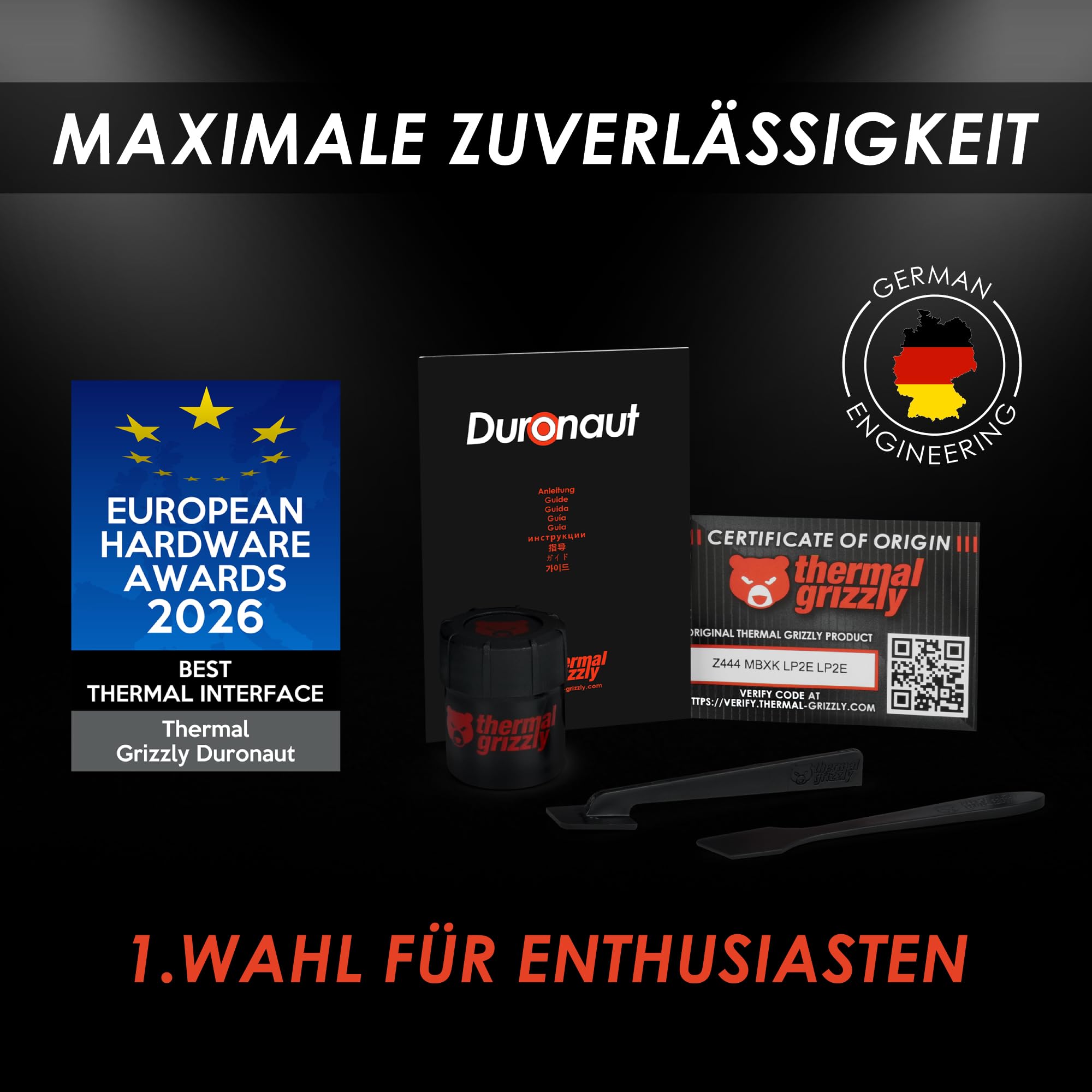 Thermal Grizzly Duronaut 30g Wärmeleitpaste für CPU, GPU, Konsolen