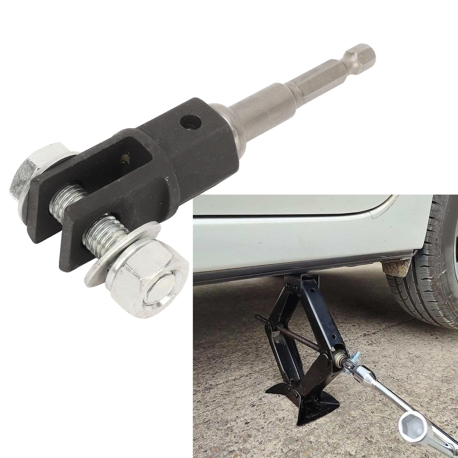 Adattatore Per Jack A Forbice - Connettore Resistente Per Trapano Da 1/2 Pollice - Foto 10