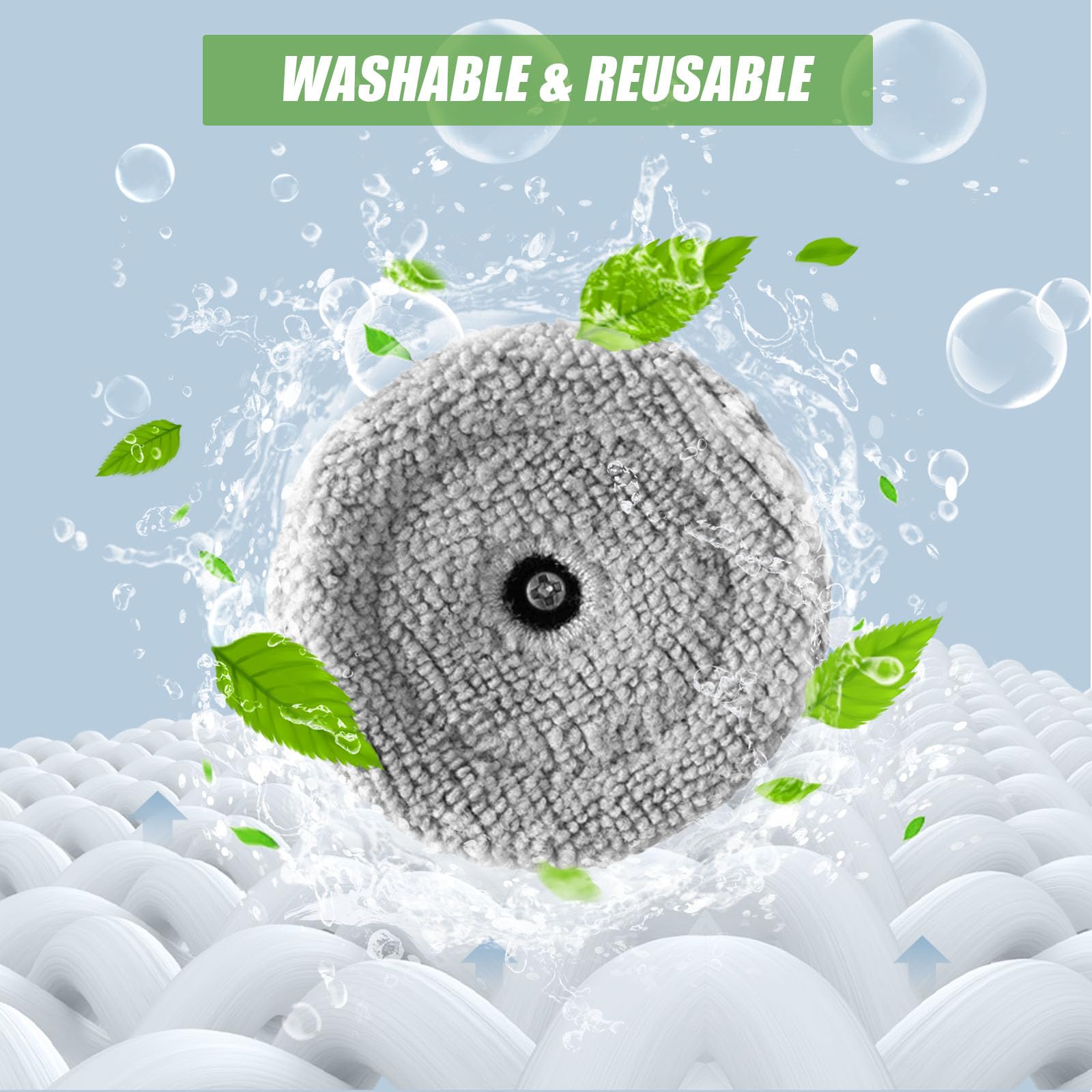 Panni Di Ricambio Per Roborock S8 MaxV Ultra - 10 Pezzi Lavabili E Riutilizzabili - Compatibili Con VibraRise 3.0