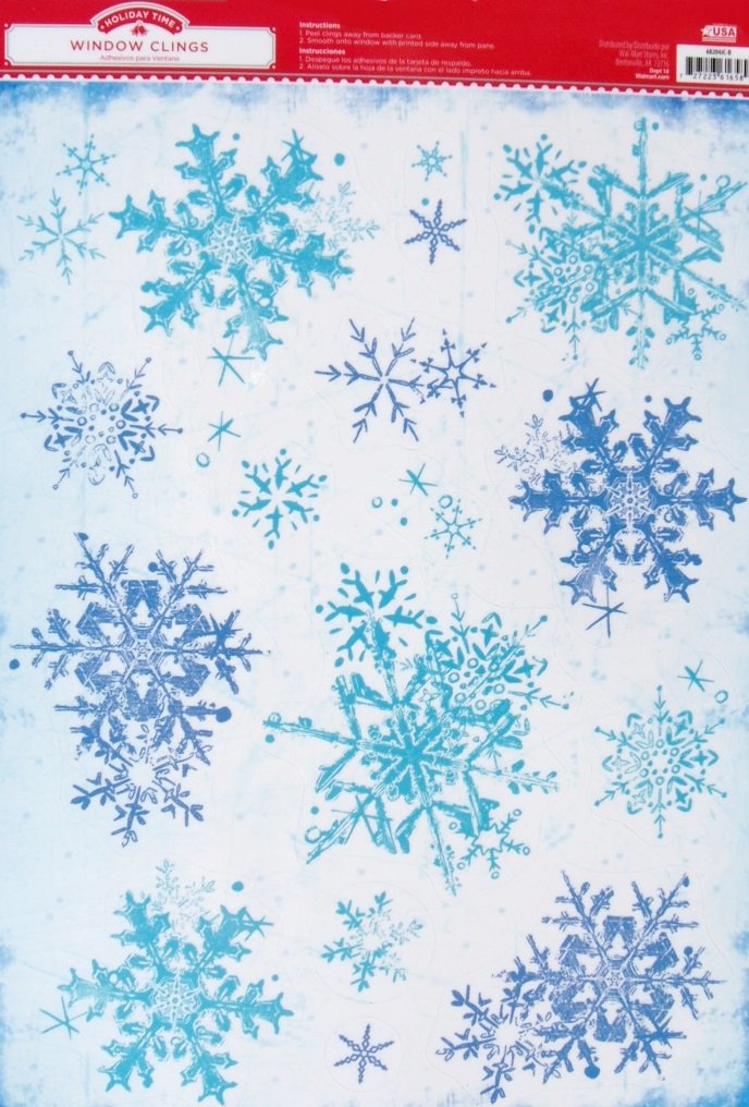 Christmas Window Clings - Snow Flakes