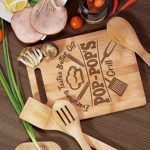 Miniatura 8 de Tabla de cortar para abuelos Regalos para abuelo en el día del padre Regalos pop para abuelo de nietos Regalo de cocina para abuelo para Navidad,