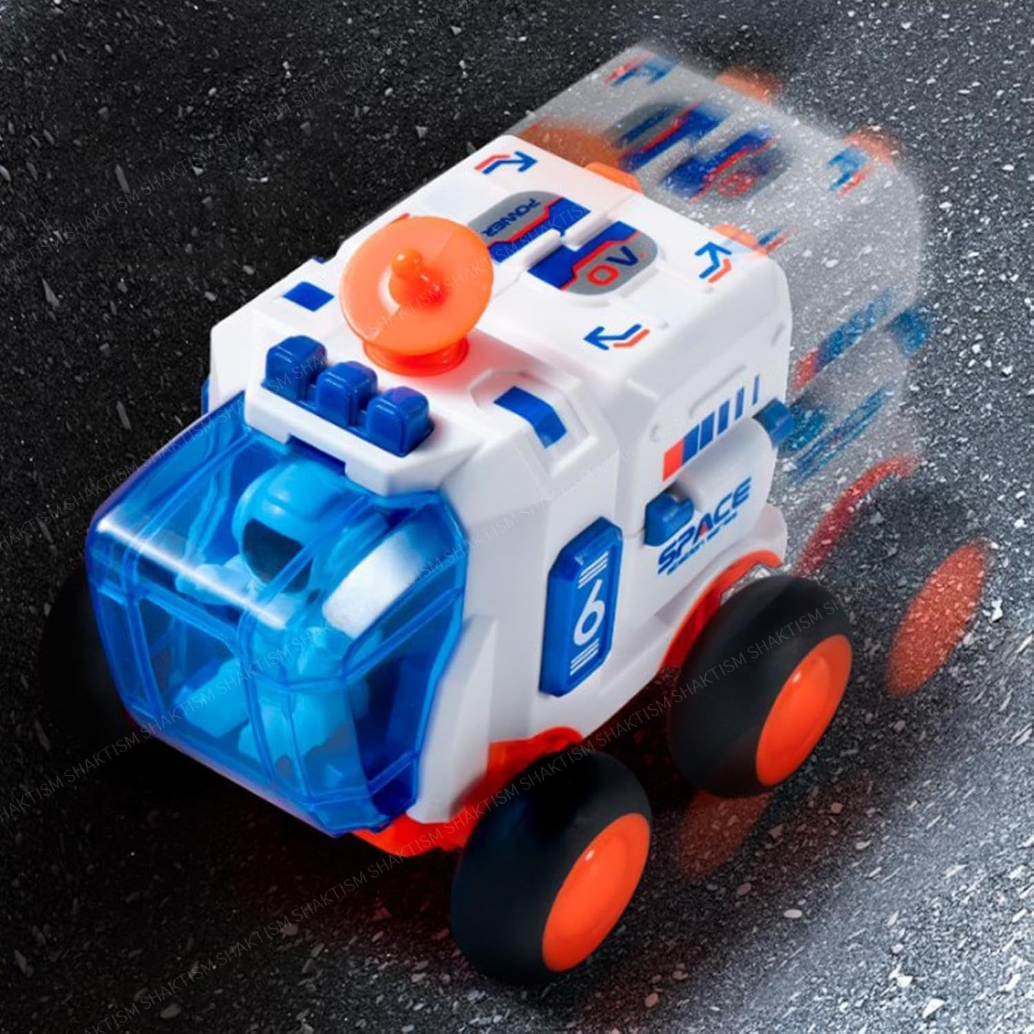 SHAKTISMF Space Exploration Rover Car Toy with Friction Movement, Educational Astronaut Toy for Kids 3+ Years Random Colour 1Pcs 1