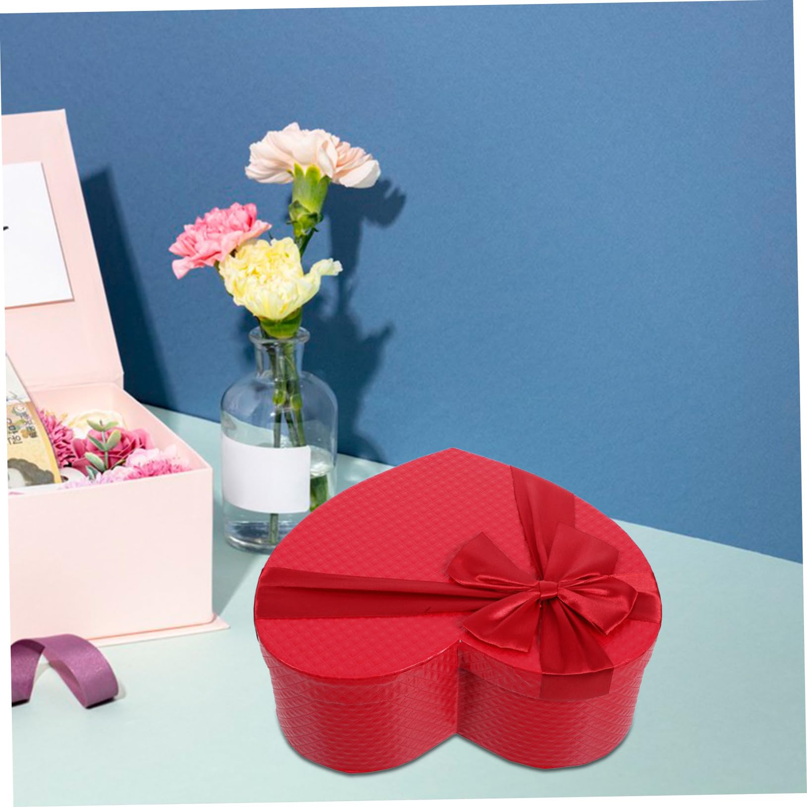 Amazon | WOFASHPURET 1個 ボックス 梱包箱 蓋付きハートボックス