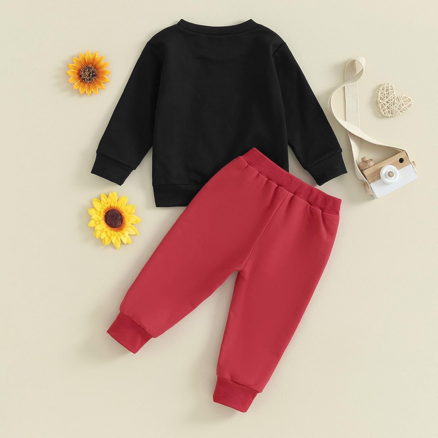 Thorn Tree Valentines Toddler Boys Girls Clothes Letter Printed Sweatshirt Long Pants Spring Winter Unisex Baby Outfits - Image 8