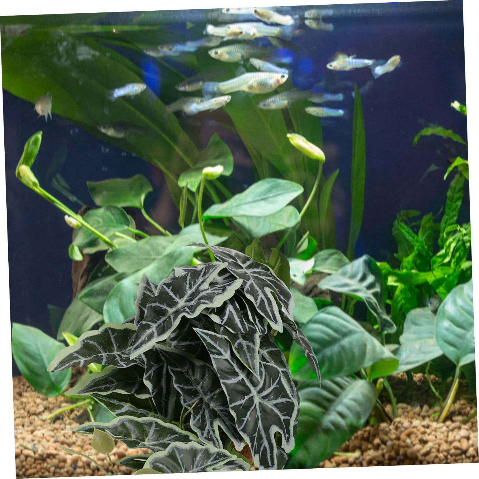 Milisten 3stücke Terrarium Pflanzen Künstliche Reptilienpflanzen Für Terrarien Aquarien Und Schildkrötengehege Lebensechte Gestaltungselemente Für Reptilien Und Fische