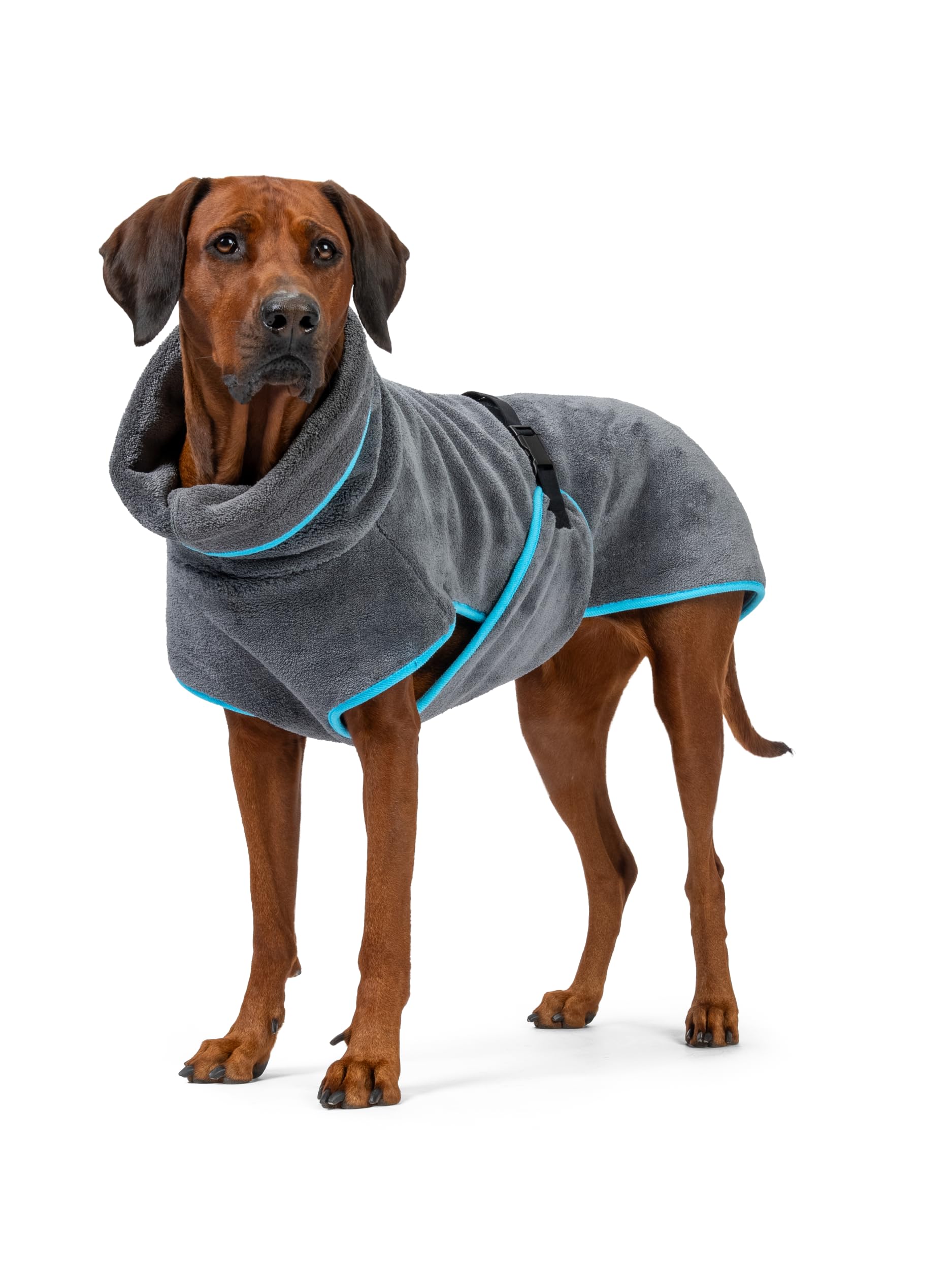 TrendPet Dampfhund Premium Bademantel für Hunde, Supersaugfähig und in 11 Größen verfügbar - Passend zu jeder Hundegröße Gr. 06 | 45-50 cm