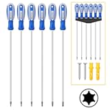 Amartisan 6-Piece Extra Long Torx Screwdrivers Set&comma; length 12&apos;&apos;&lpar;300mm&rpar; T10 - T30&comma; Long Long star Screwdrivers Set