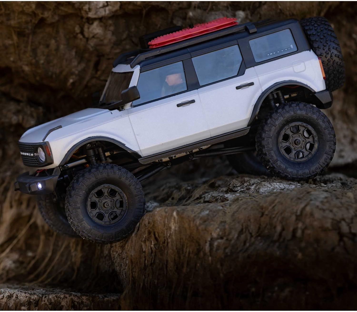 Axial RC Truck 1/24 SCX24 2021 Ford Bronco 4WD Truck Brushed RTR (Comes with Everything Needed), Grey, AXI00006T2