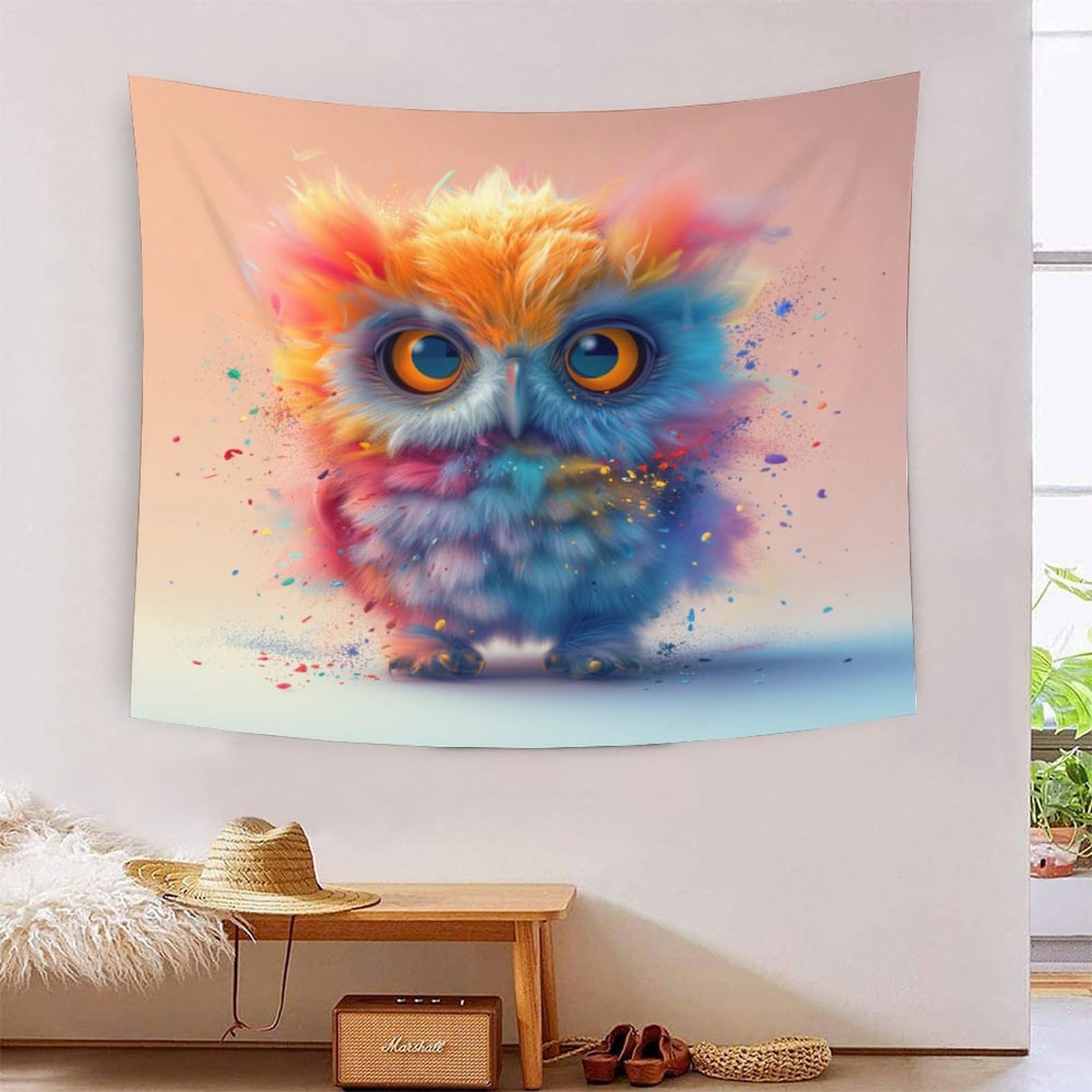 Tapisserie décoration murale en tissu 3D pour cacher un mur abîmé