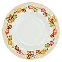 THUN – Set di 6 Piatti Grace – Linea Grace, Home Is Where Your Family Is – Cucina, per la Tavola – Porcellana – Ø 27 x 1,6 cm; Ø 23 x 4,3 cm; Ø 21 x 1,6 cm