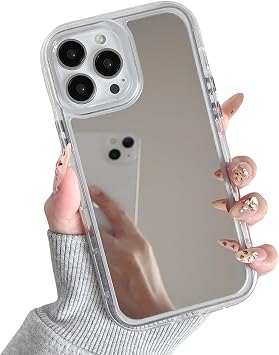 ZTOFERA Clear Soft Mirror Back for iPhone 13 Pro Max Case