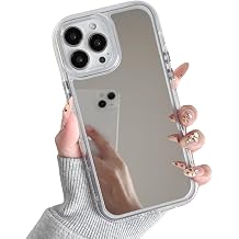 For ZTOFERA iPhone 14 Pro Case, Mirror Back Transparent Soft Transparent