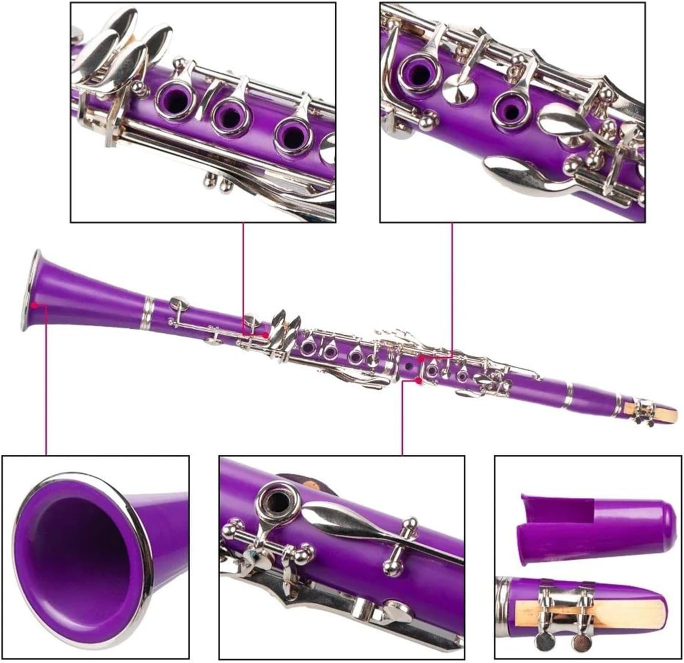 Professional Clarinet 17 Key Bb Flat Professional Clarinet