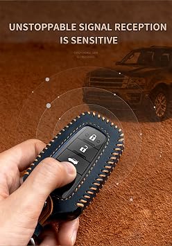 Key Fob Cover for Toyota Corolla RAV4 Camry GX FJ150 Prius Yaris Land Cruiser Highlander LX RX NX Hilux Previa Aygo Prado Levin Accessories with Keychians 2 3 Buttons Key-Black