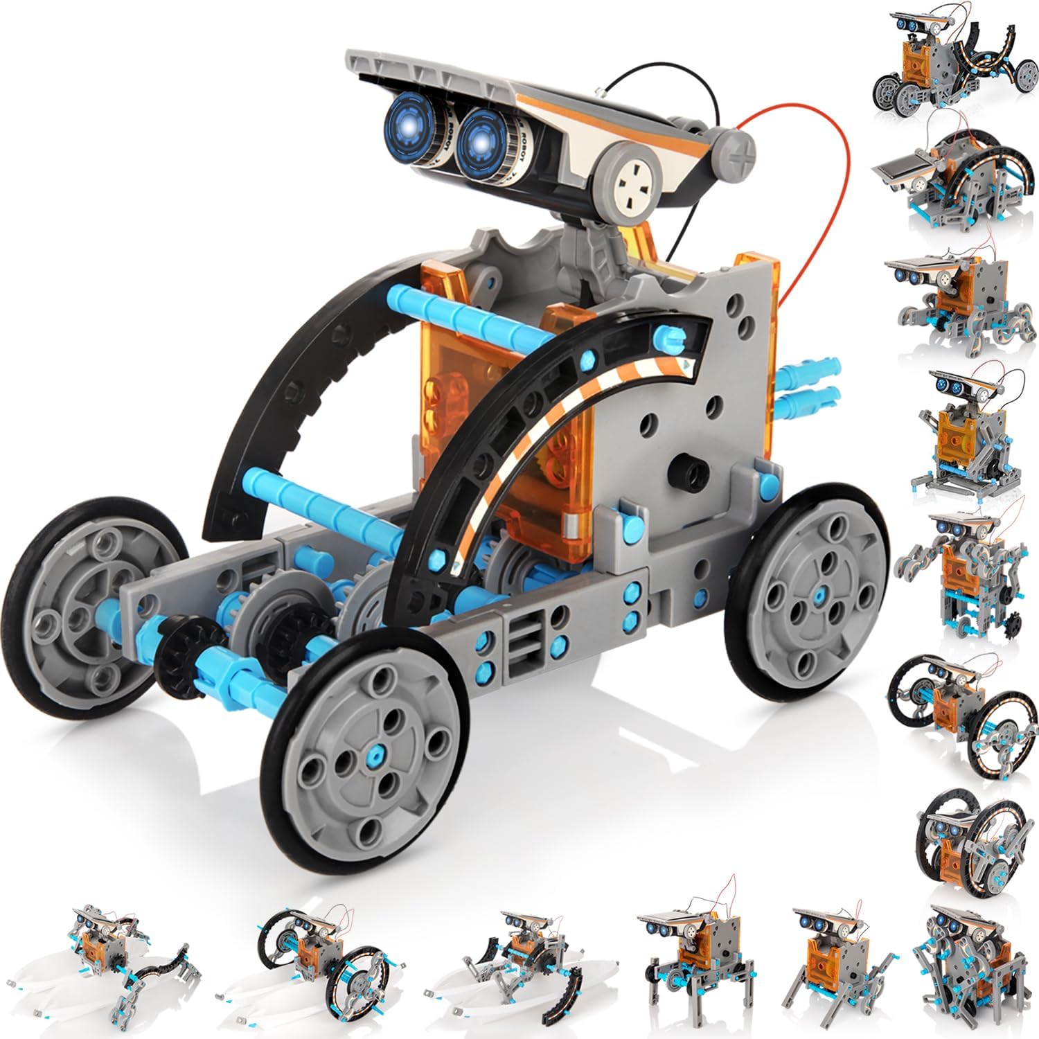 14-in-1 Solar Robot Kit, Stem Projects for Kids Age 8-12, Educational STEM Science Toy, DIY Solar Power Building Kit, Robotic Set Toys Gift for Boys Girls 8 9 10 11 12 Years Old image