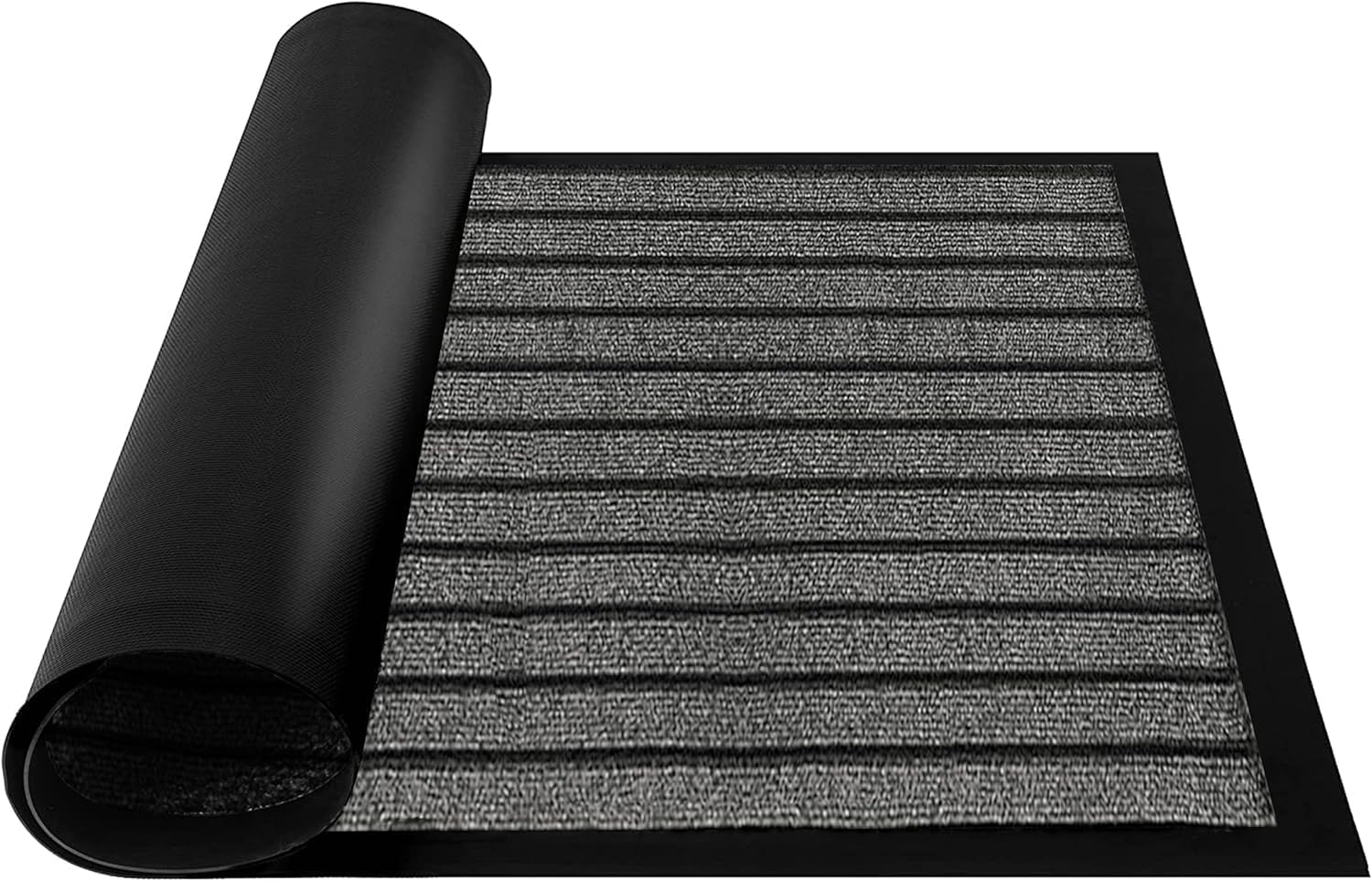 Moonlight Bedding Runner Rug Non Slip Grey 50x80 cm rugs living room indoor & outdoor carpet– Dirt Trapper and Washable runner rugs for hallway.
