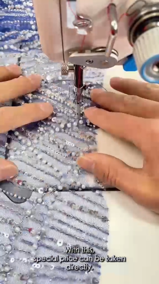 P369 Pie Prensatelas para Lentejuelas y Cuentas para Vestidos miniatura 5